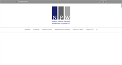 Desktop Screenshot of npwlaw.com