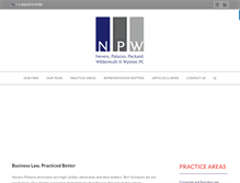 Tablet Screenshot of npwlaw.com